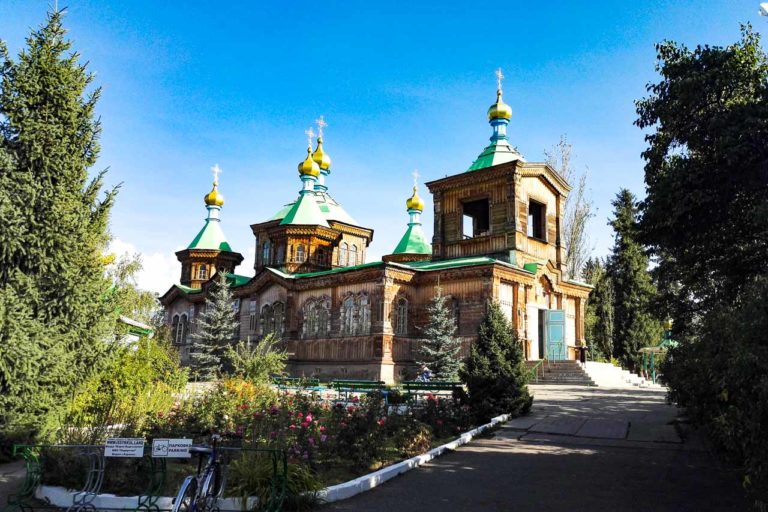 Holy Trinity orthodox cathedral in Karakol