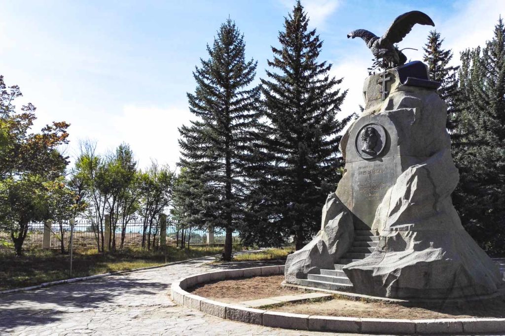 Przhevalskiy memorial near Karakol in Issyk Kul