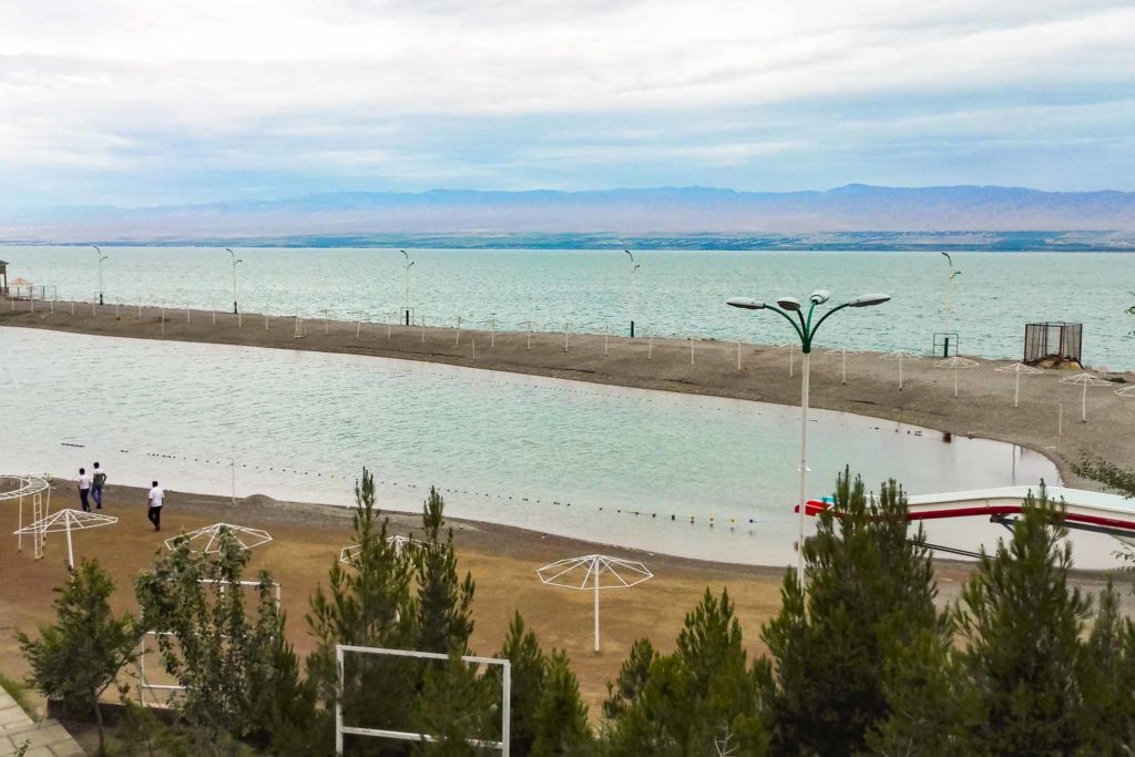 Kairakkum reservoir, the sea of Tajikistan