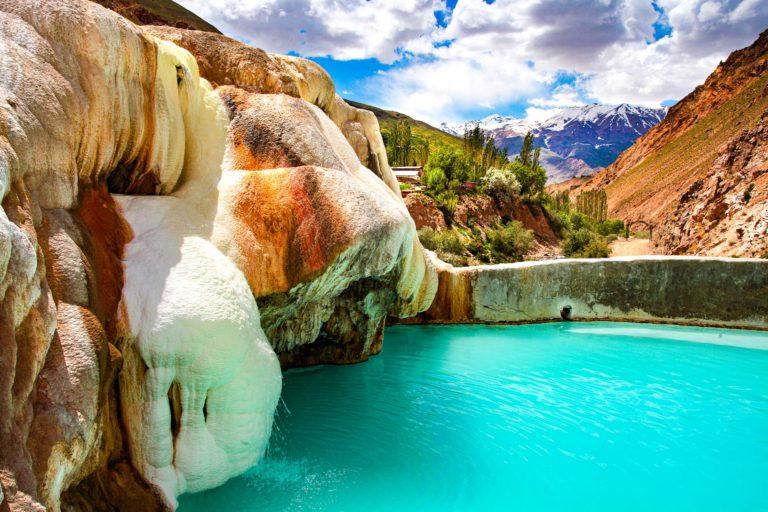 Healing hot spring of Garm-Chashma in Tajikistan