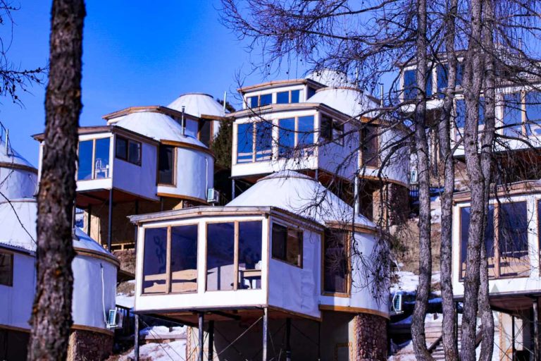 Chunkurchak resort yurt shaped cabins