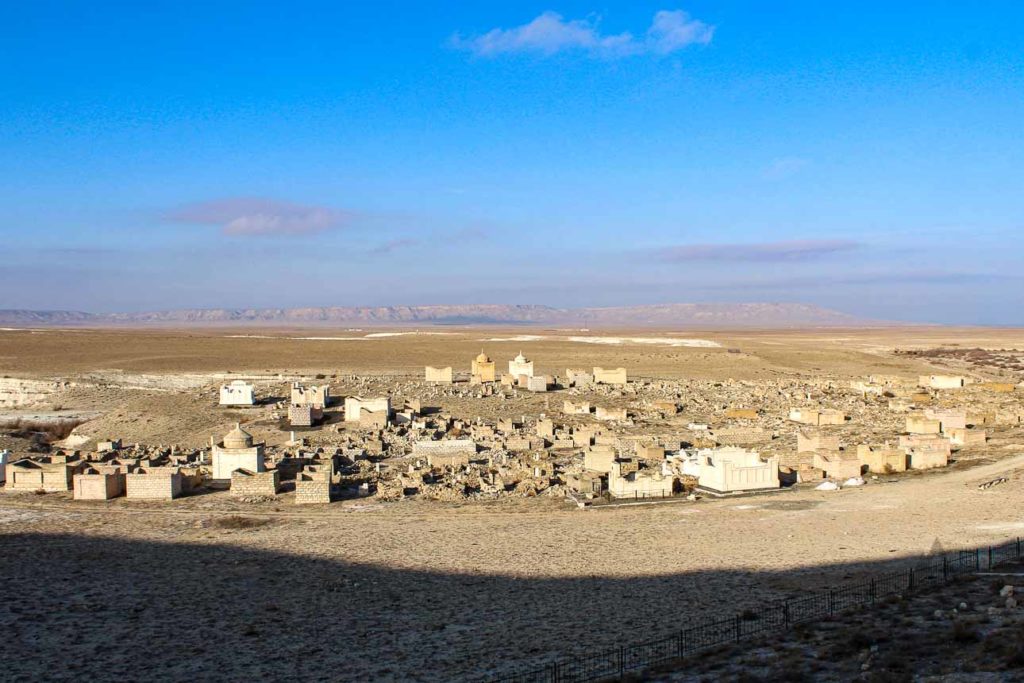 Necropolis in Mangustay, Kazakhstan