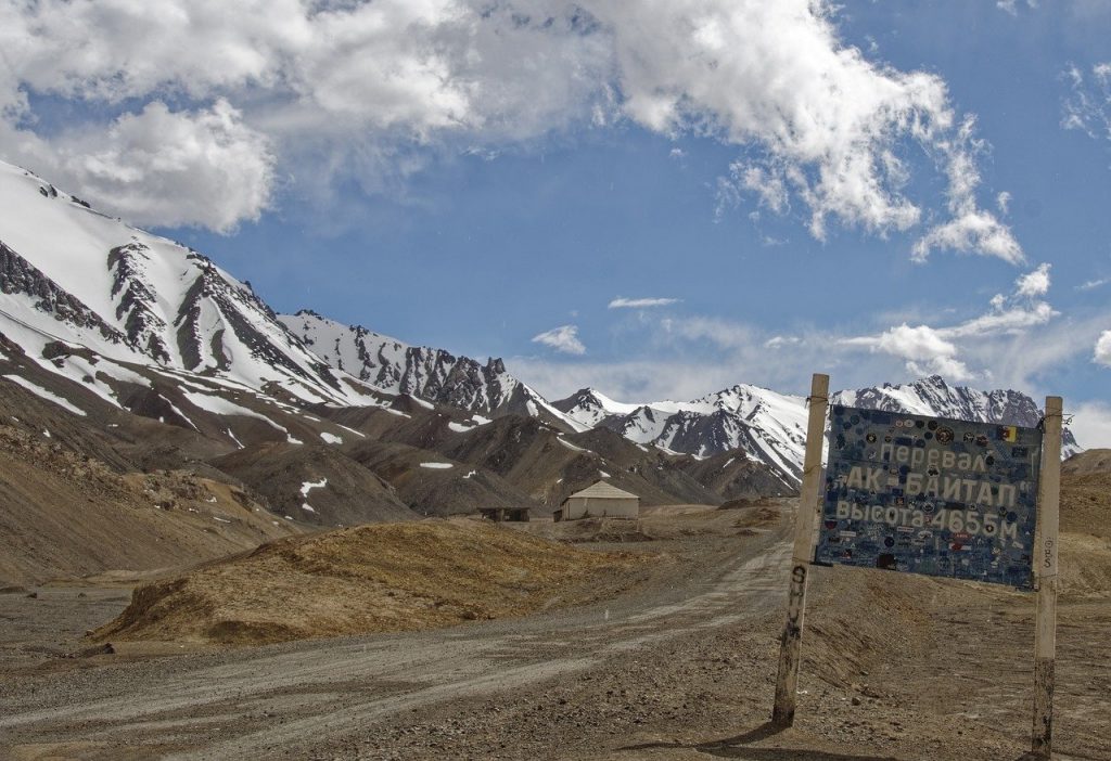 tajikistan, ak-baital pass, mountain pass