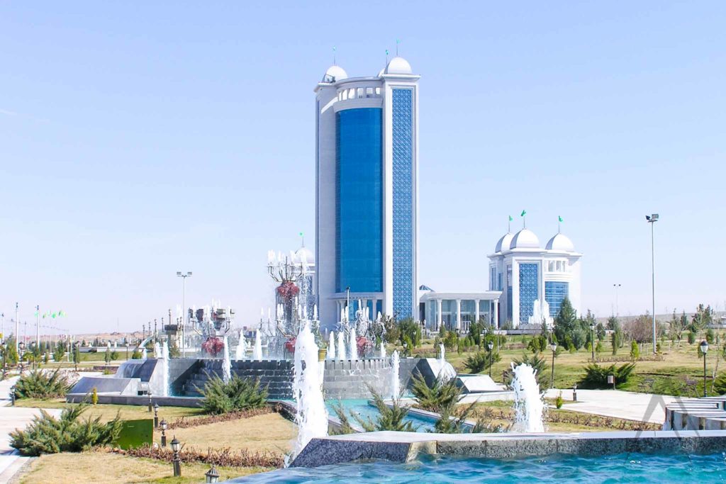 Ashgabat white buildings