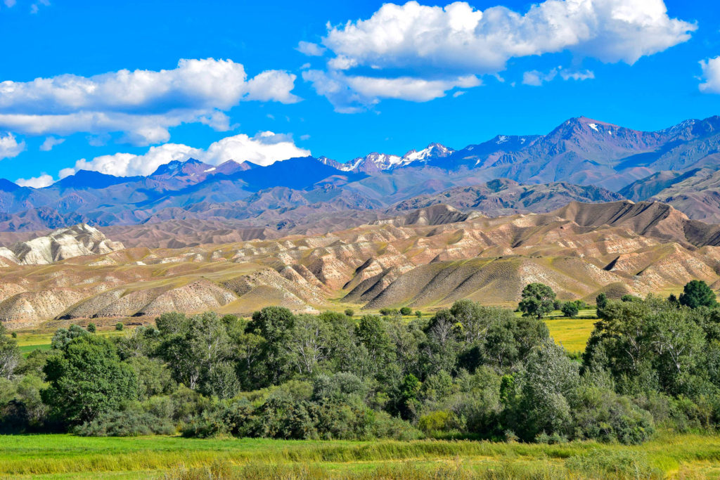 Chaek valley in Kyrgyzstan