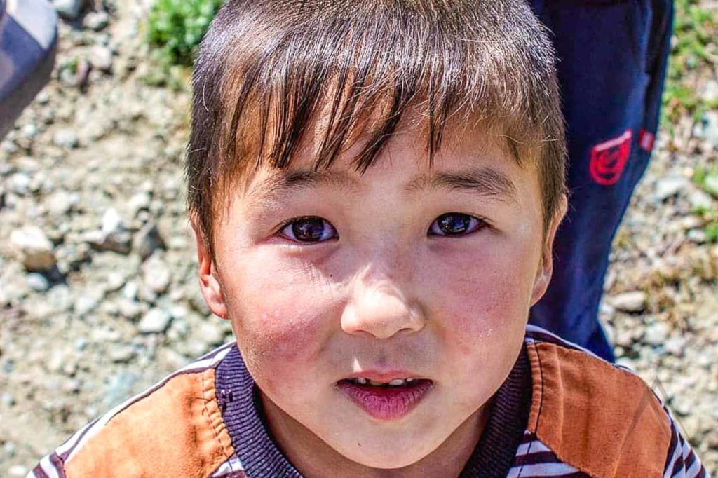 Kyrgyz village boy