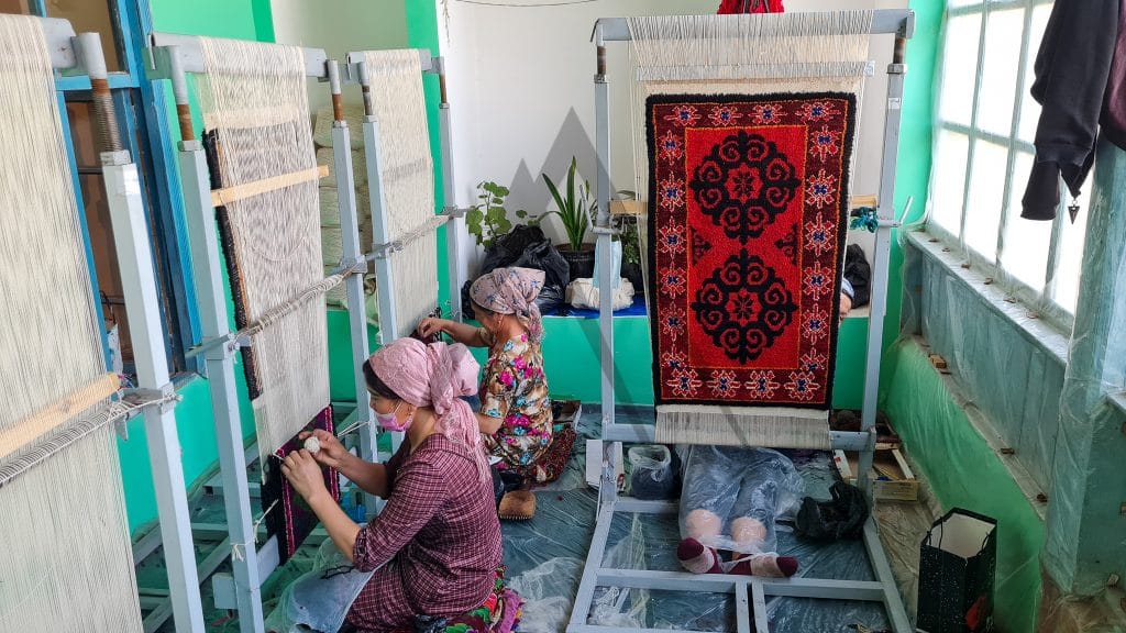 Rishton carpet weaving