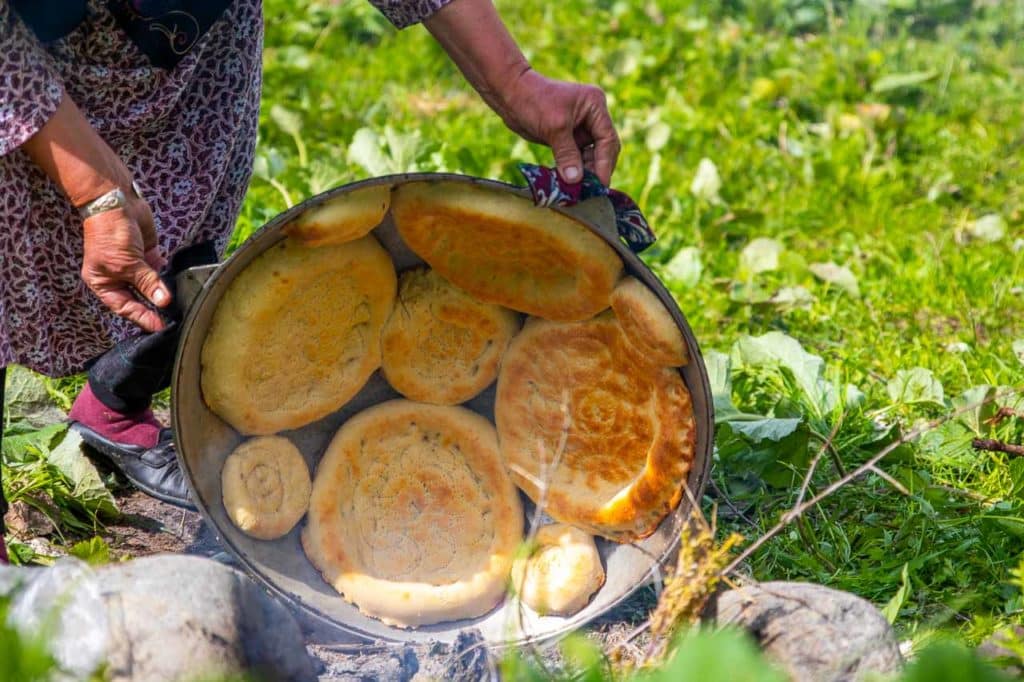 Local Kyrgyz bread in Batken