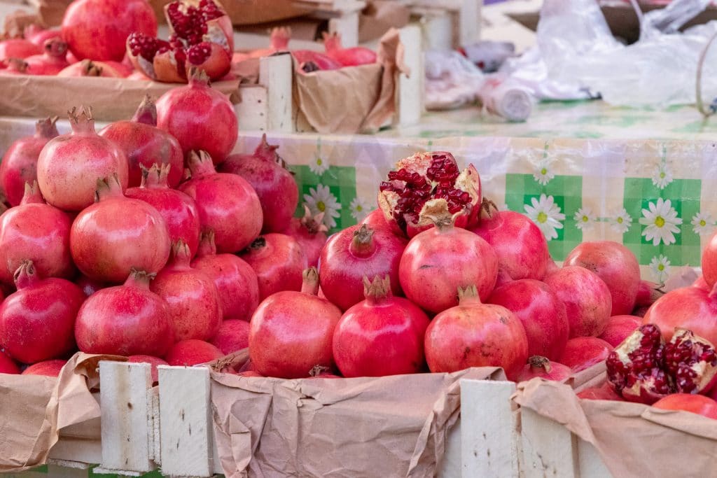 Pomegranates in bazar