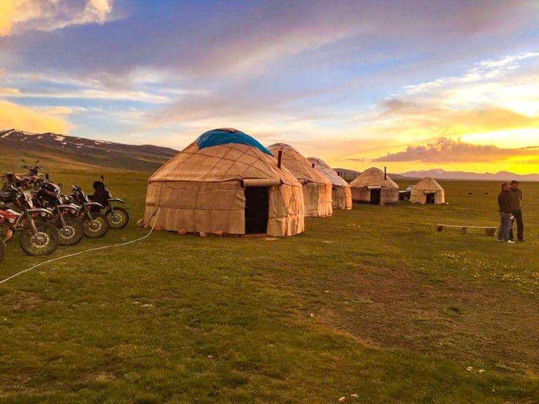Moto tour around Kyrgyzstan