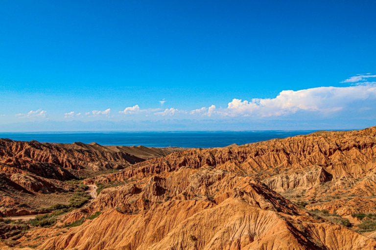 Skazka Canyon, Fairytale Canyon near Issyk Kul in Kyrgyzstan