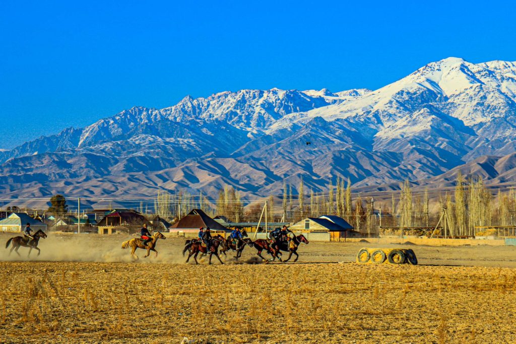 Kok Boru in Toktogul, Kyrgyzstan