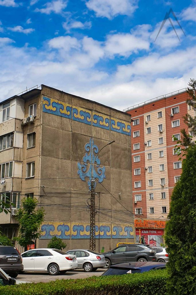 kyrgyz soviet ornament residential house