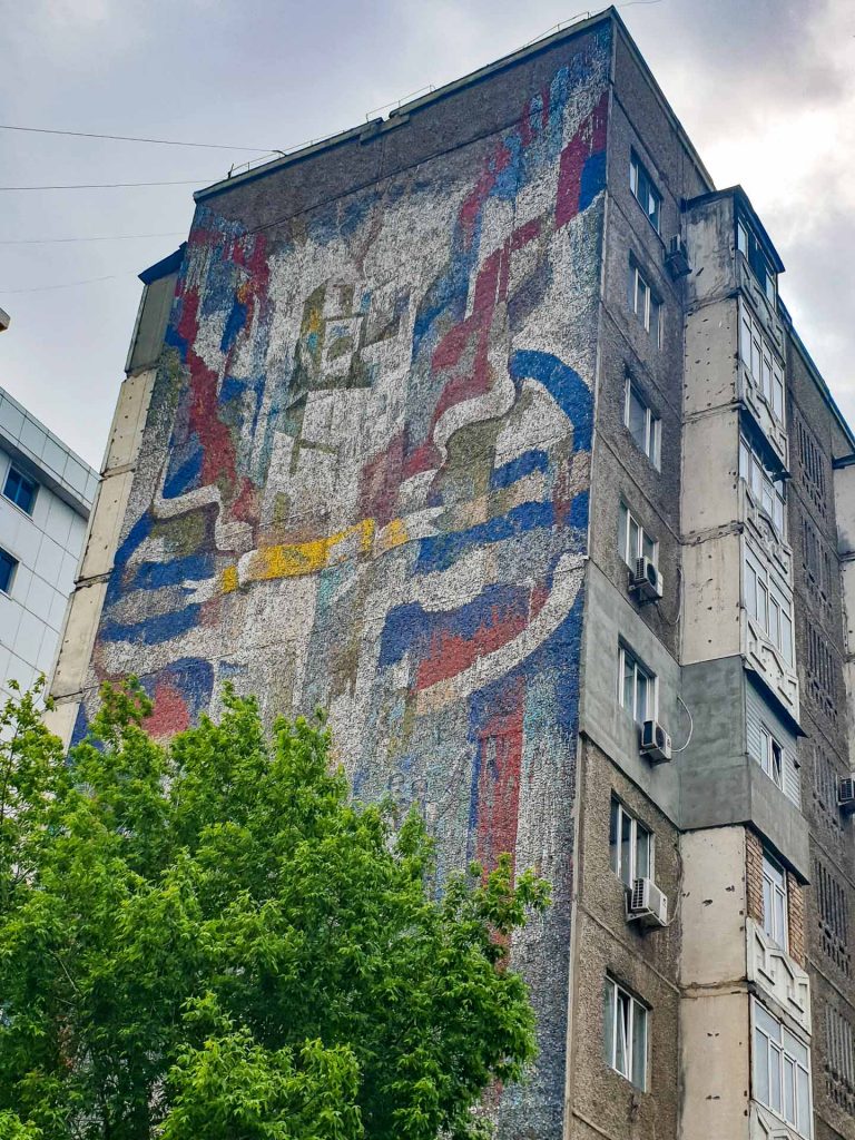 Soviet mosaic in Bishkek