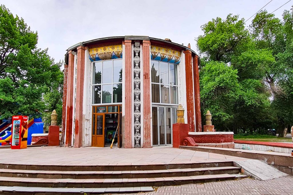 Ak-Suu mineral water pavilion in Bishkek