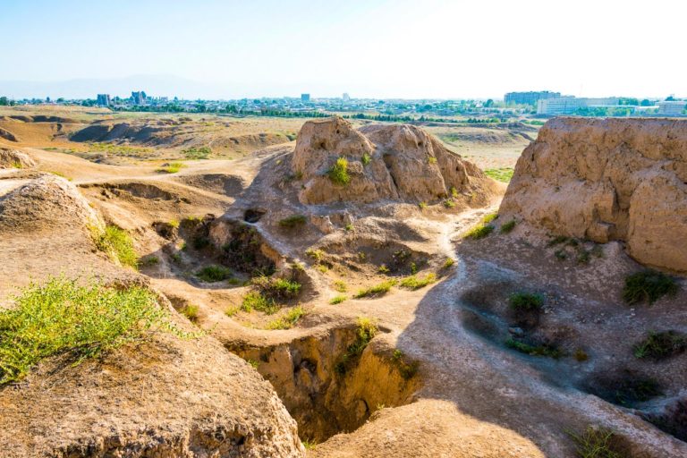 Ancient settlement Afrasiyab in Samarkand Uzbekistan