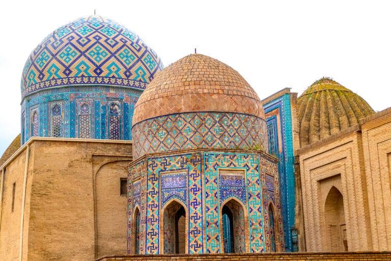 Shah i Zinda is Samarkand’s most beloved site holding the stunning avenue of mausoleums