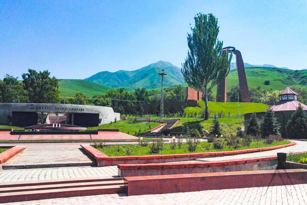 Ata Beyit memorial in Kyrgyzstan, South from Bishkek