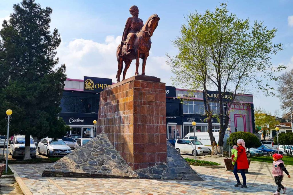 Kurmanjan Datka statue in Osh
