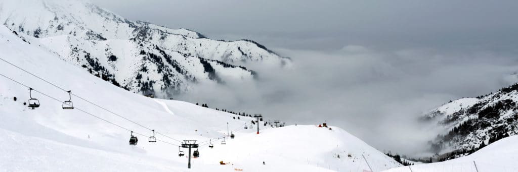 Shymbulak Ski resort in Ile Alatau near Almaty