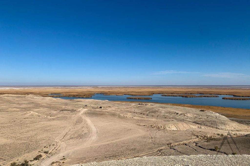 Sudochie lake near Aral Sea