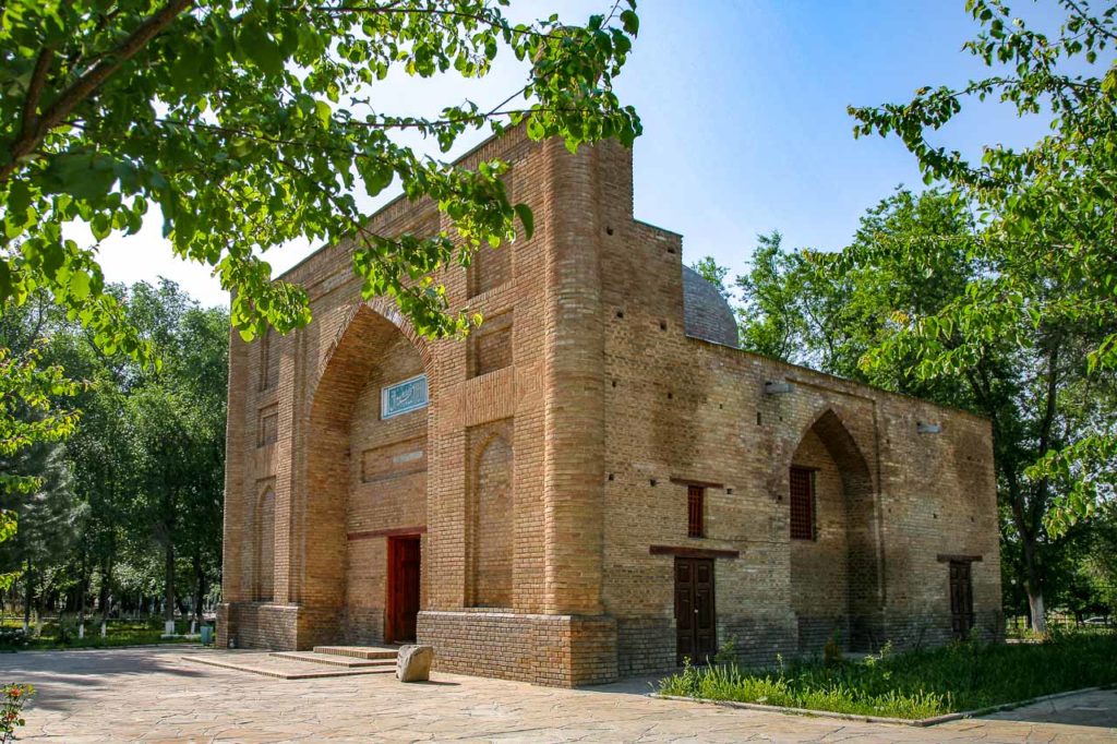 Karakhan mausoleum in Taraz, Kazakhstan