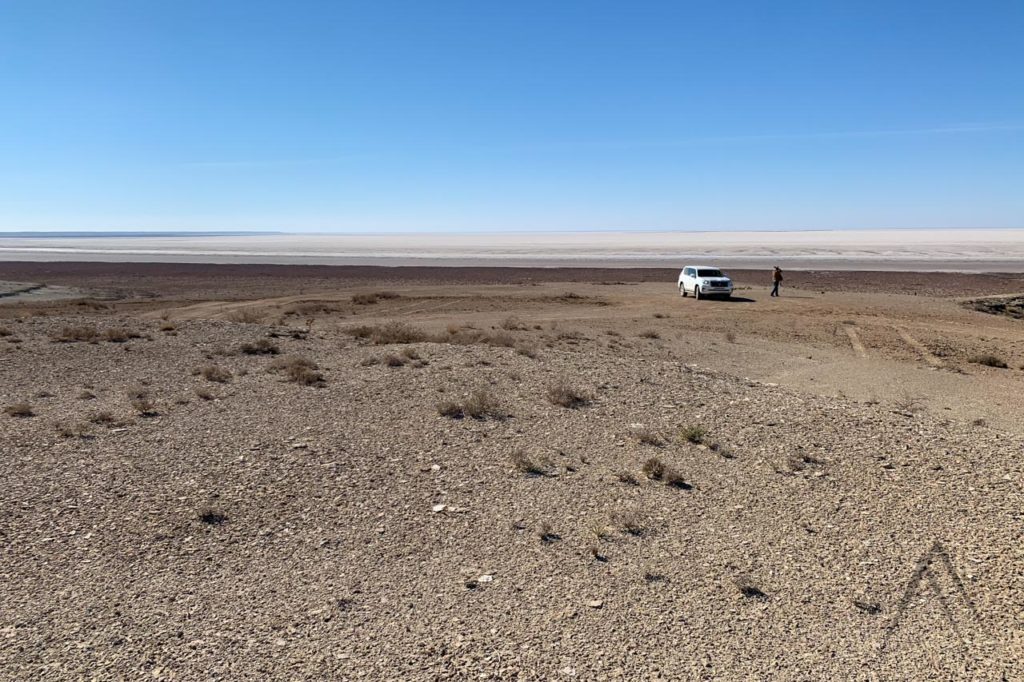 Aral sea salt lake