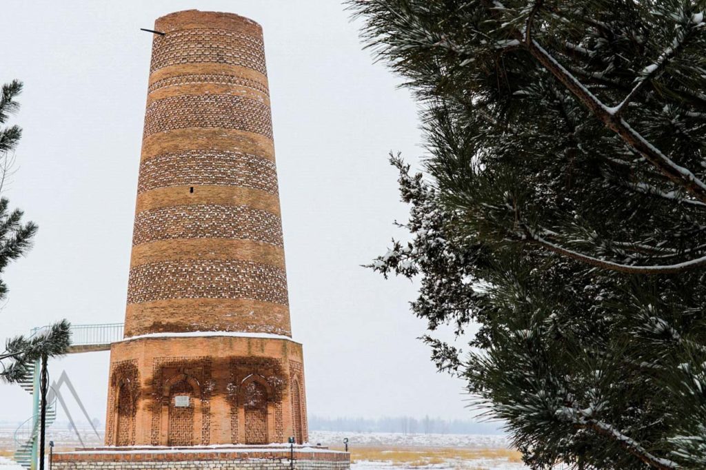 Burana tower in winter