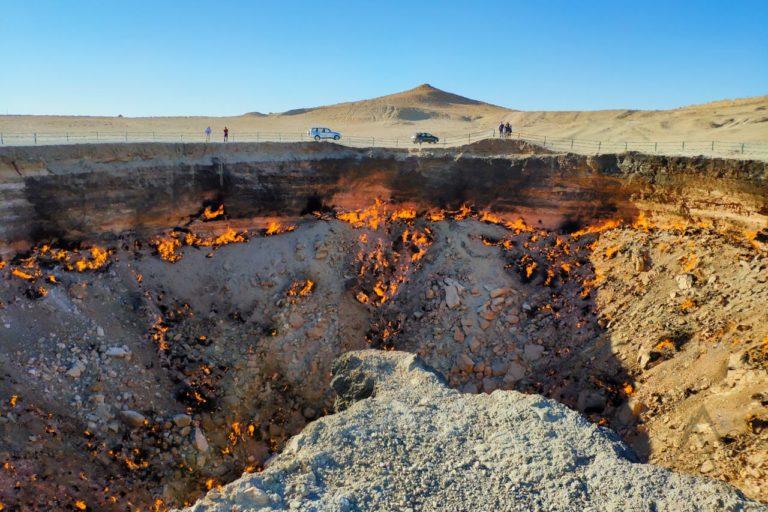 Darvaza flames