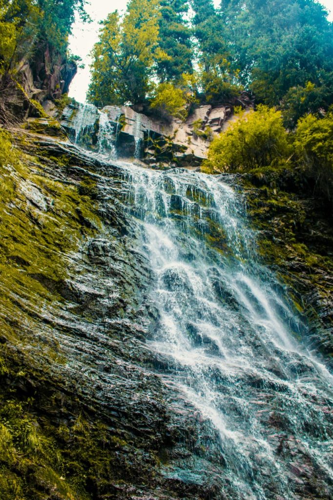 Maiden's tears waterfall in Jeti Oguz, Issyk Kul