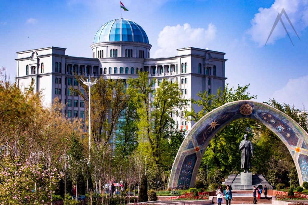 Dushanbe Central Park by the Rudaki avenue