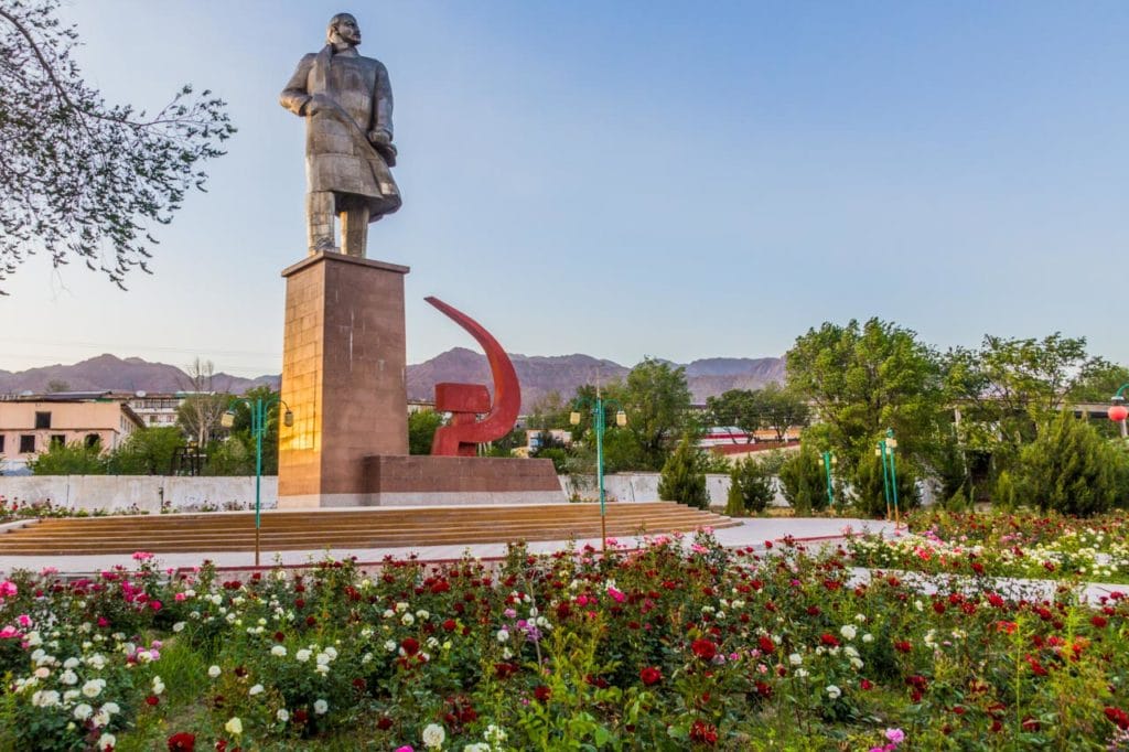 Khujand lenin statue is the largest in Central Asia