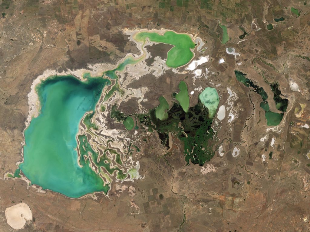 Tengiz and Korgaljinski Lakes, Kazakhstan