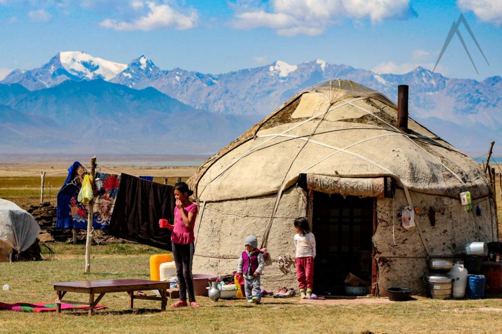 Nomad yurt in Kyrgyzstan