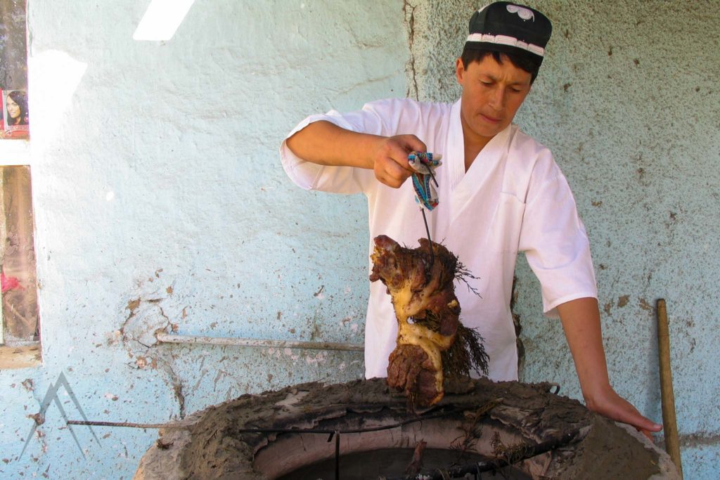 Tandir kebob uzbek food