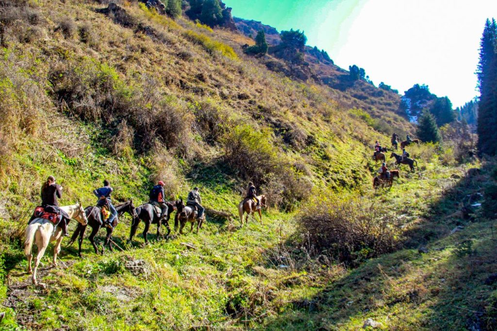 Horse riding tour in Sary Chelek