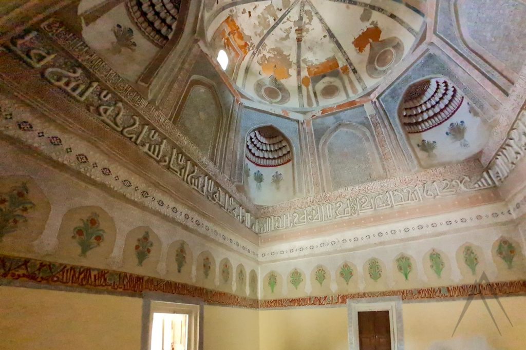 Inside Khodja Amin mausoleum in Namangan