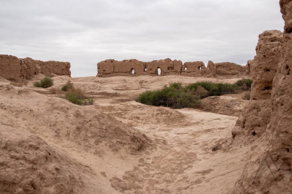 Inside toprak kala ruins
