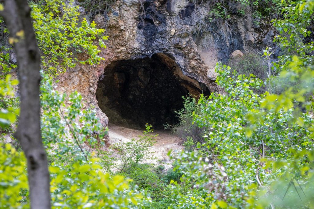 A holy cave next to the Small waterfall of Arslanbob
