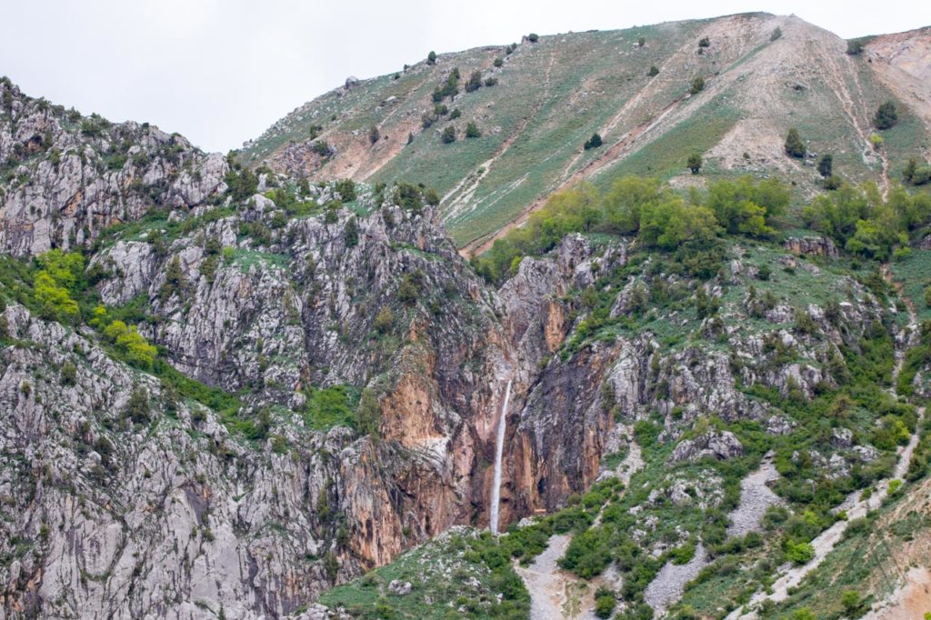 The large waterfall in Arslanbob