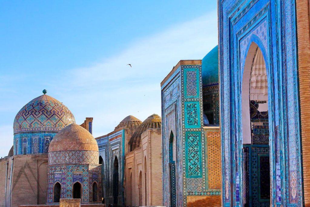 Sunny day in Samarkand Shah i Zinda monument
