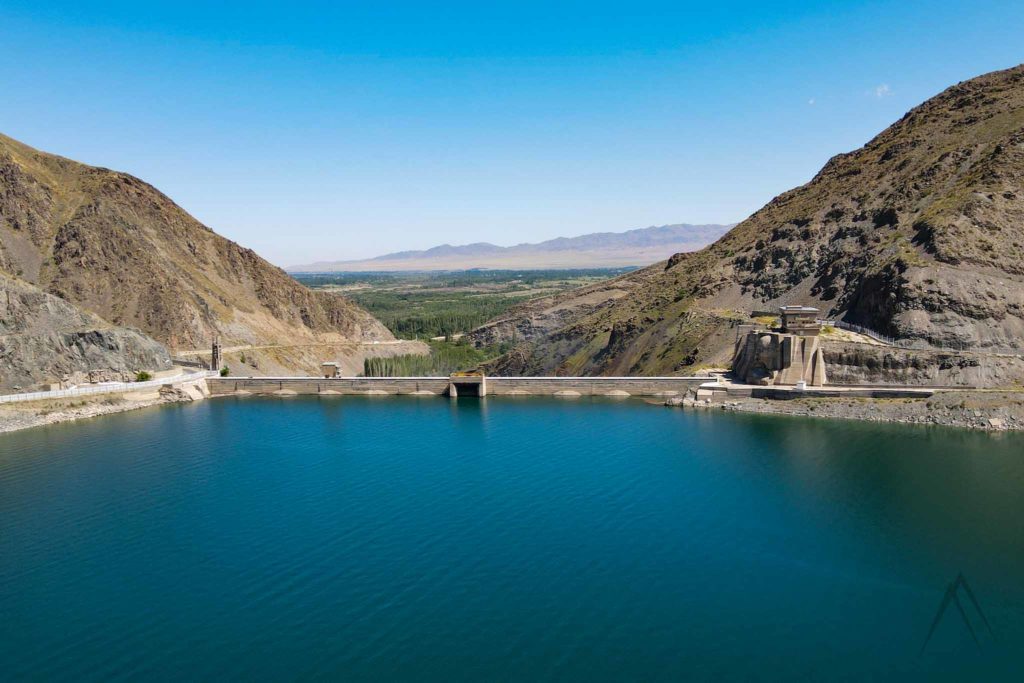 Kirov dam and reservoir in Talas