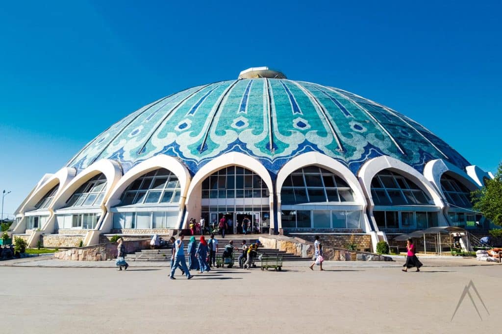 Chorsu dome bazar in Tashkent