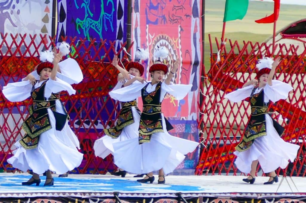 Traditional Kyrgyz folk dance