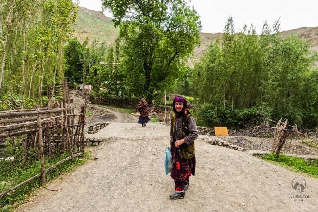 Seven lakes in Tajikistan, a villager returning home