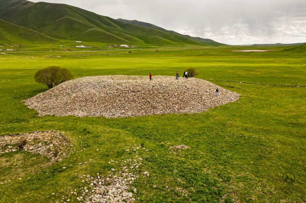 San Tash is a large pile of stones in Issyk Kul area