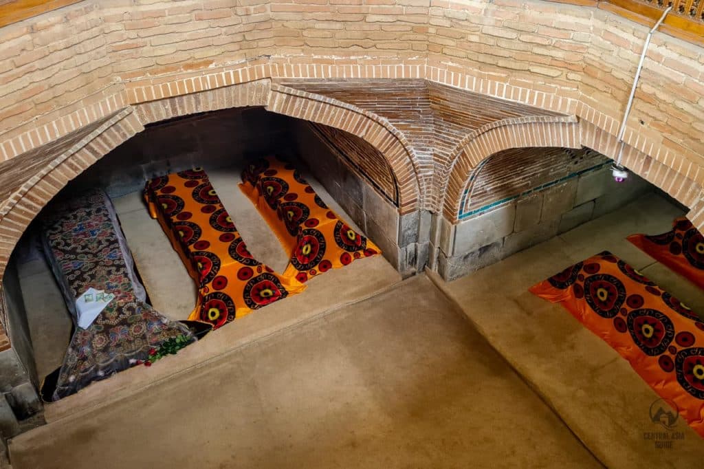 Inside Bibi Khanym mausoleum in Samarkand