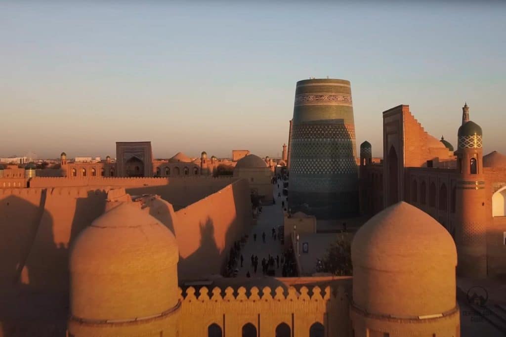 Khiva view over the main gate