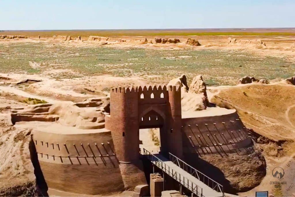 Sauran ruins near Turkistan, Kazakhstan