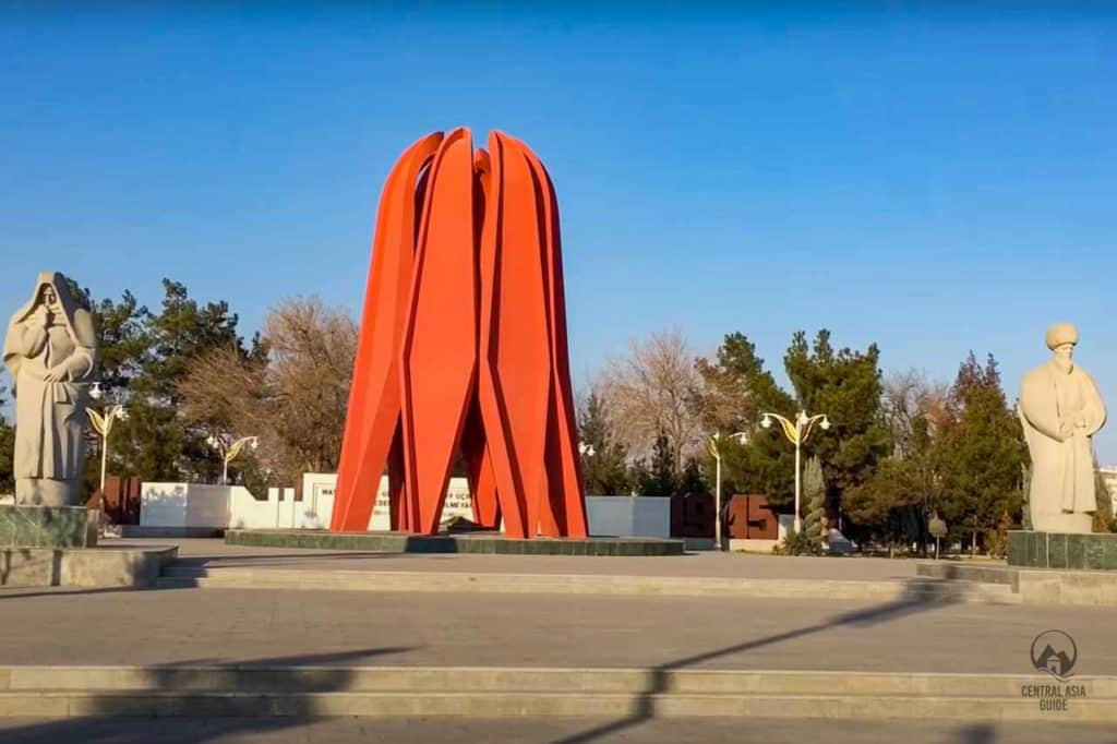 War memorial in Mary, Turkmenistan